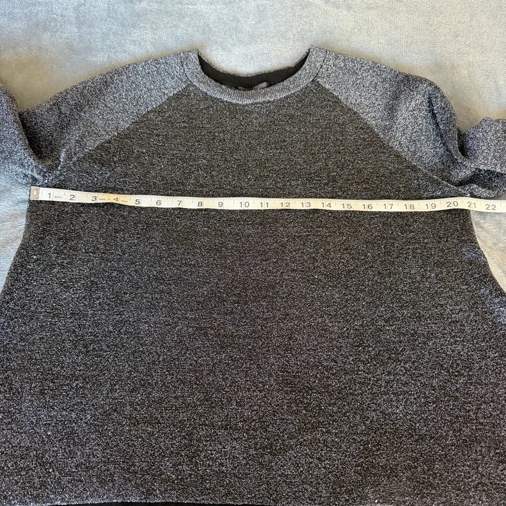 J. Crew Sparkle Navy & Black Crew Neck Sweater Size M